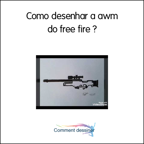Como desenhar a awm do free fire